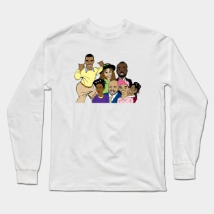 FRESH PRINCE OF BEL AIR CAST - FAN ART!!! Long Sleeve T-Shirt